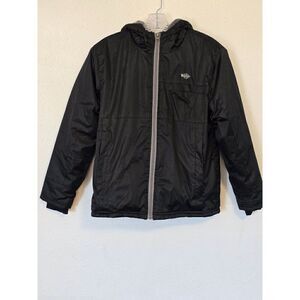 Wantdo Girls  waterproof Winter Outdoor Ski Puffer Black Jacket Fleece Sz 10-12